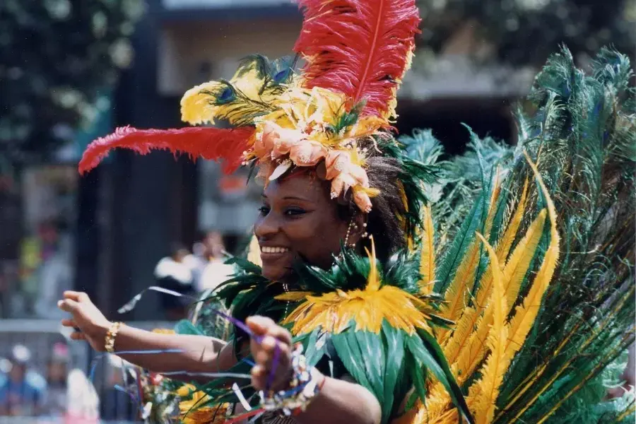 Dançarina na festa de Carnaval